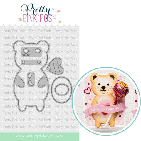 PRETTY PINK POSH: Bear Holder | Die