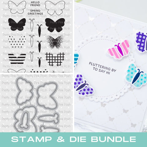 PRETTY PINK POSH:  Decorative Butterflies | Stamp & Die Bundle