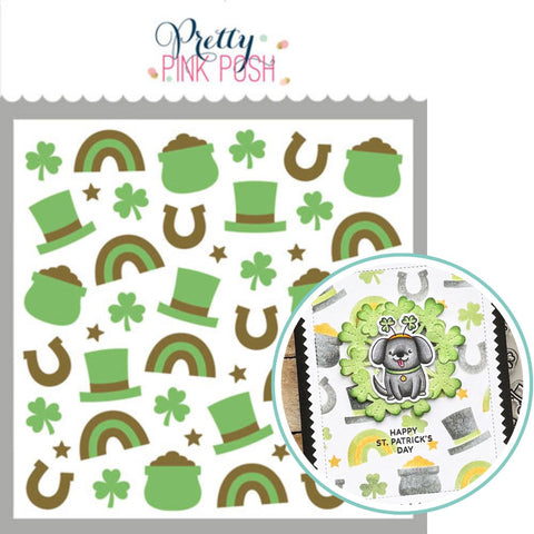 PRETTY PINK POSH: Lucky Items | Layered Stencil 2 PK