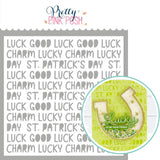 PRETTY PINK POSH: Lucky Words | Stencil