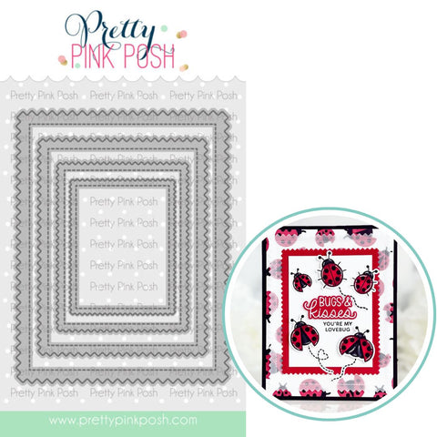 PRETTY PINK POSH: Pinking Rectangles | Die