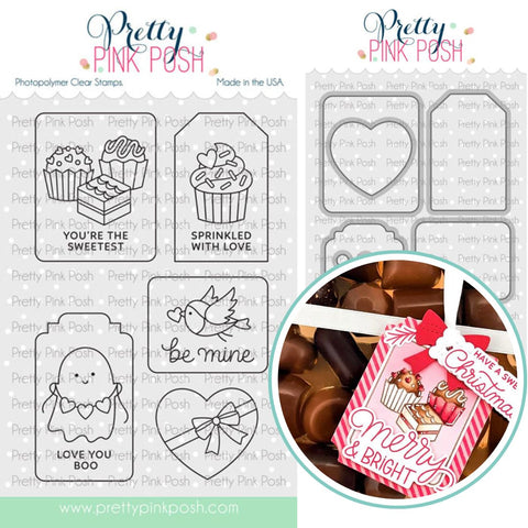 PRETTY PINK POSH: Valentine Tags | Stamp & Die Bundle