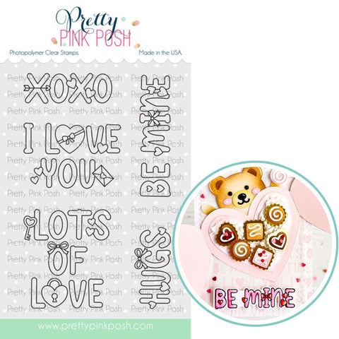 PRETTY PINK POSH:  Valentine Word Scenes | Stamp