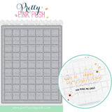 PRETTY PINK POSH: Die | Checkered Pierced Plate