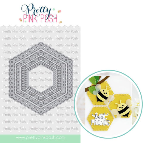 PRETTY PINK POSH: Die | Eyelet Hexegons