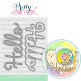PRETTY PINK POSH: Die | Large Hello + Shadow