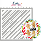 PRETTY PINK POSH: Candy Cane Stripes | Stencil