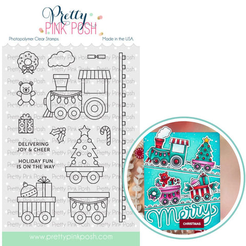 PRETTY PINK POSH:  Christmas Train | Stamp