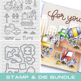 PRETTY PINK POSH:  Construction Additions | Stamp & Die Bundle