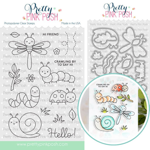 PRETTY PINK POSH: Stamp & Die Bundle | Cute Bugs