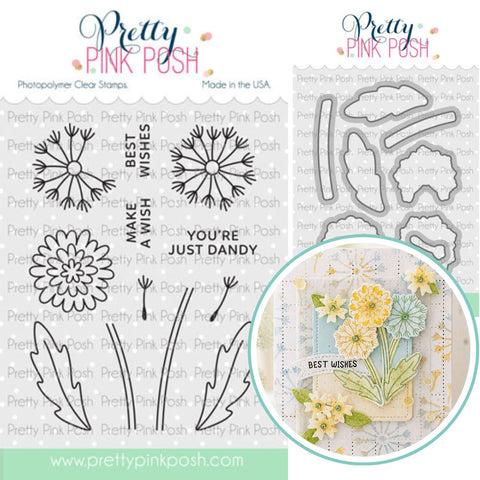 PRETTY PINK POSH: Stamp & Die Bundle | Dandelions