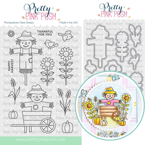 PRETTY PINK POSH: Stamp & Die Bundle | Fall Scarecrows