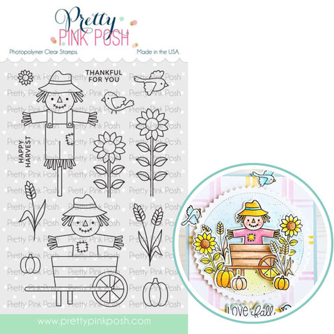 PRETTY PINK POSH:  Stamp | Fall Scarecrows