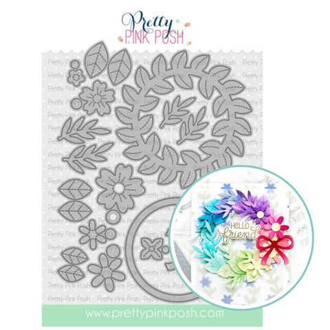 PRETTY PINK POSH: Floral Wreath | Die