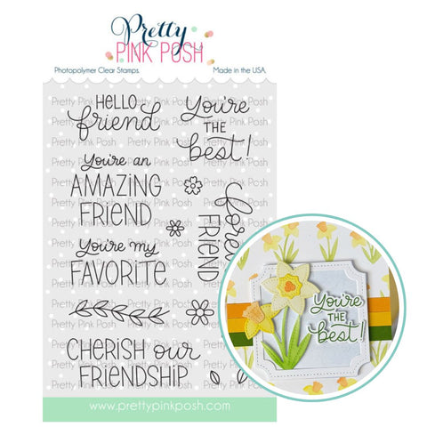 PRETTY PINK POSH:  Friend Greetings | Stamp