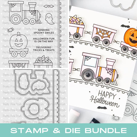 PRETTY PINK POSH:  Halloween Train | Stamp & Die Bundle