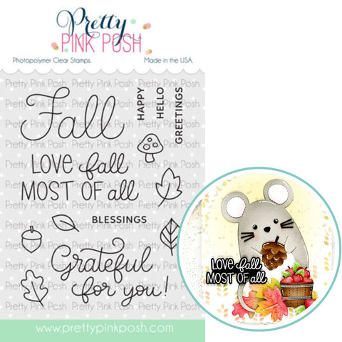 PRETTY PINK POSH:  Stamp | Happy Fall