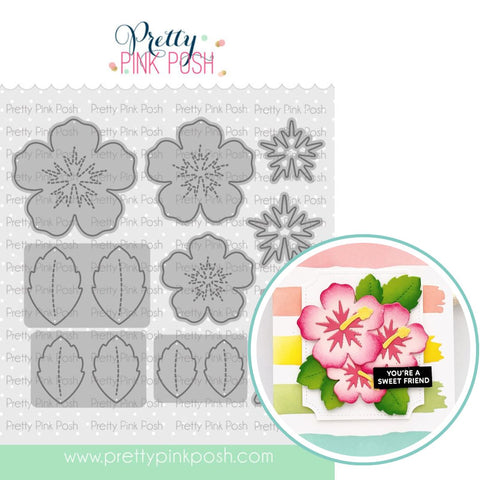PRETTY PINK POSH: Die | Hibiscus Flower