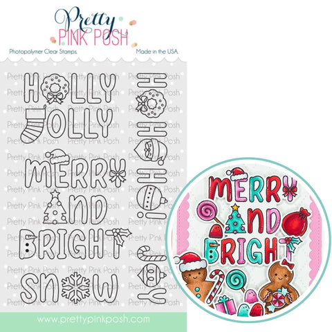 PRETTY PINK POSH:  Holiday Word Scenes | Stamp