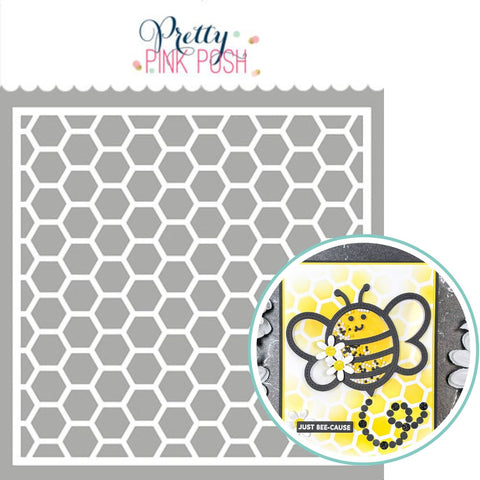 PRETTY PINK POSH: Stencil | Honeycomb