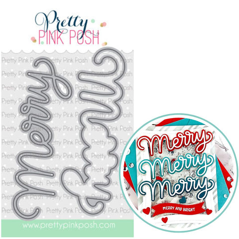 PRETTY PINK POSH: Large Merry Shadow  | Die