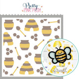 PRETTY PINK POSH: Layered Stencil 2PK | Bees Additions