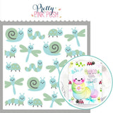 PRETTY PINK POSH: Layered Stencil 3PK | Bugs