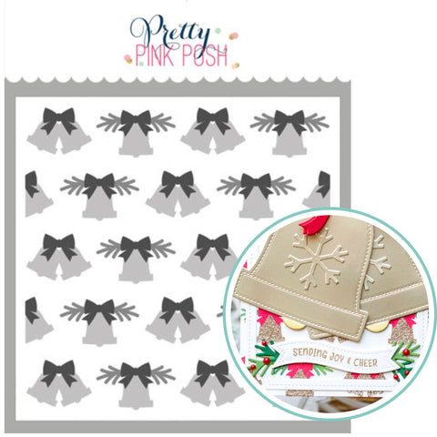 PRETTY PINK POSH: Christmas Bells | Layered Stencil 3 PK