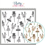 PRETTY PINK POSH: Christmas Cake Pops | Layered Stencil 3 PK