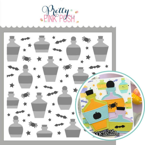 PRETTY PINK POSH: Potions | Layered Stencil 3 PK