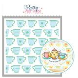 PRETTY PINK POSH: Teacups | Layered Stencil 2 PK