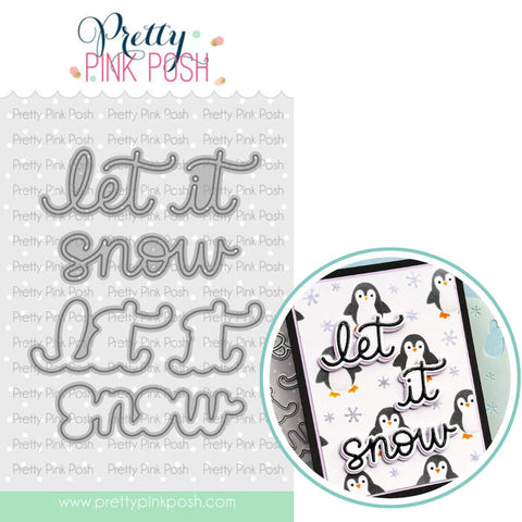 PRETTY PINK POSH: Let It Snow Shadow | Die