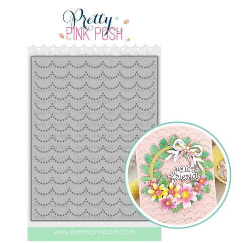 PRETTY PINK POSH: Pierced Scallops Cover Plate | Die