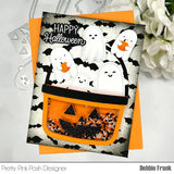 PRETTY PINK POSH: Scattered Bats Background | Stencil