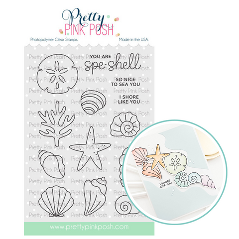 PRETTY PINK POSH:  Seashells | Stamp
