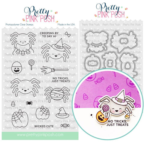 PRETTY PINK POSH: Spider Friends | Stamp & Die Bundle