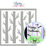 PRETTY PINK POSH: Spooky Trees Background | Stencil
