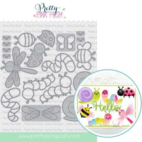 PRETTY PINK POSH: Die | Stitched Bugs