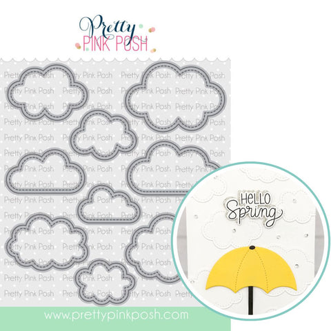 PRETTY PINK POSH: Stitched Clouds | Die