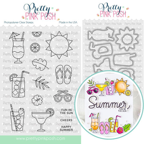 PRETTY PINK POSH: Stamp & Die Bundle | Summer Sips