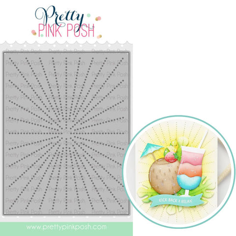 PRETTY PINK POSH: Die | Sunburst Pierced Plate