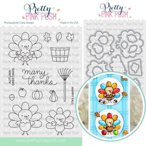PRETTY PINK POSH: Stamp & Die Bundle | Turkey Friends