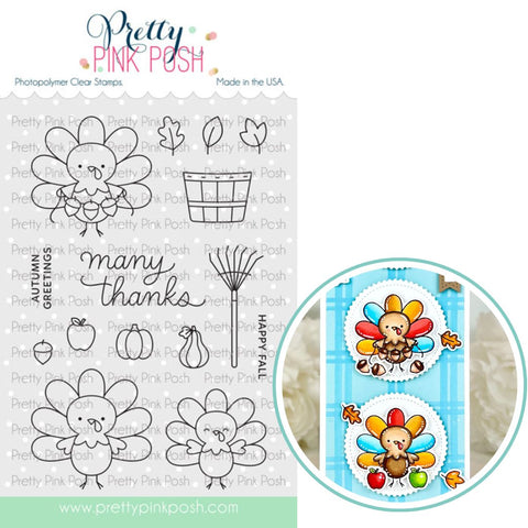 PRETTY PINK POSH:  Stamp | Turkey Friends