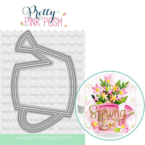 PRETTY PINK POSH: Watering Can Shaker | Die