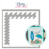 PRETTY PINK POSH: Wave Edges | Stencil
