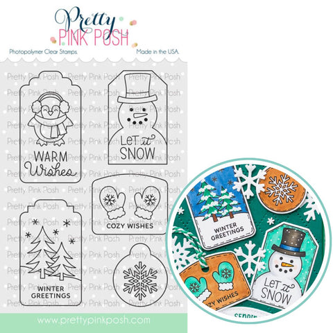 PRETTY PINK POSH:  Winter Tags | Stamp