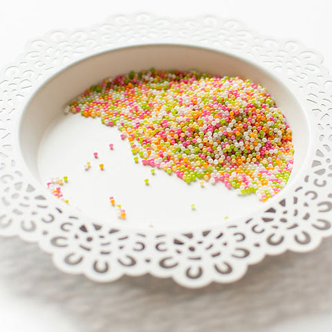 PRETTY PINK POSH:  Shaker Beads | Rainbow Sherbet