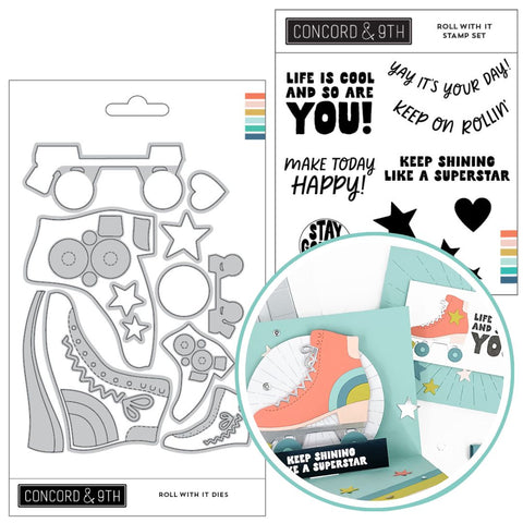 CONCORD & 9 th :  Roll With It | Stamp & Die Bundle