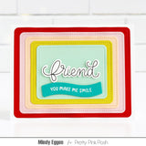 PRETTY PINK POSH: Die | Rounded Stitched Rectangles
