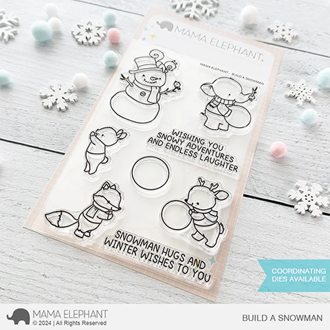 MAMA ELEPHANT: Build a Snowman | Stamp